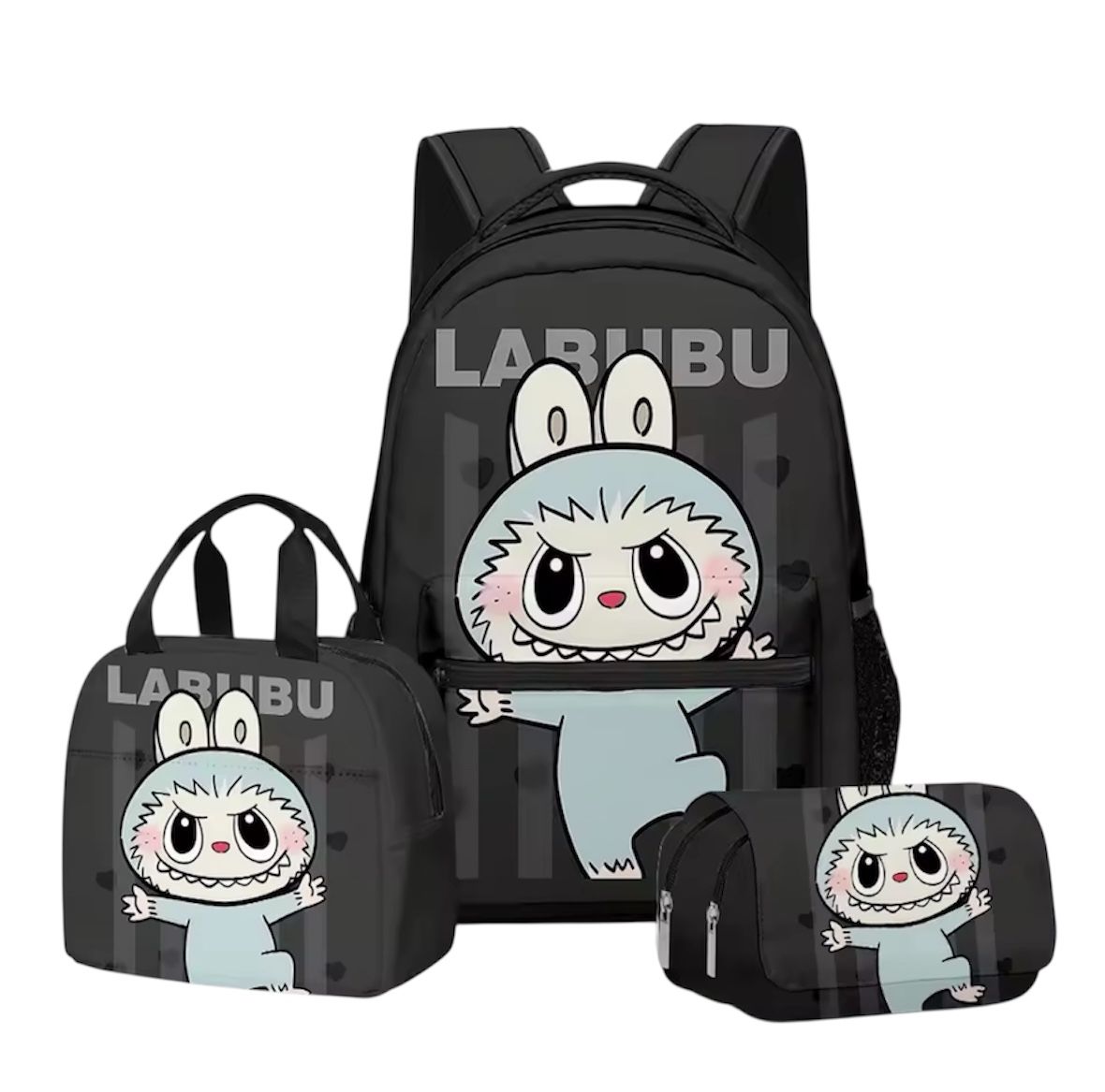 Labubu 3-in-1 Backpack Set โ Bad Labubu Edition