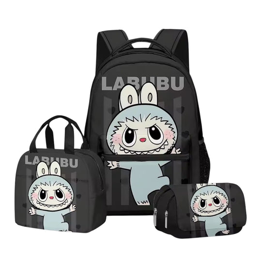 Labubu 3-in-1 Backpack Set – Bad Labubu Edition