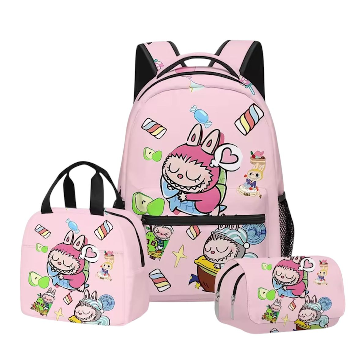 Labubu 3-in-1 Backpack Set โ Candy World Edition