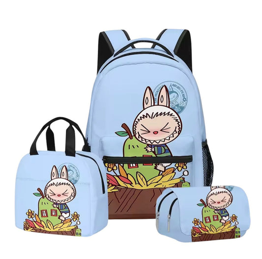 Labubu 3-in-1 Backpack Set – Sweet Garden Edition