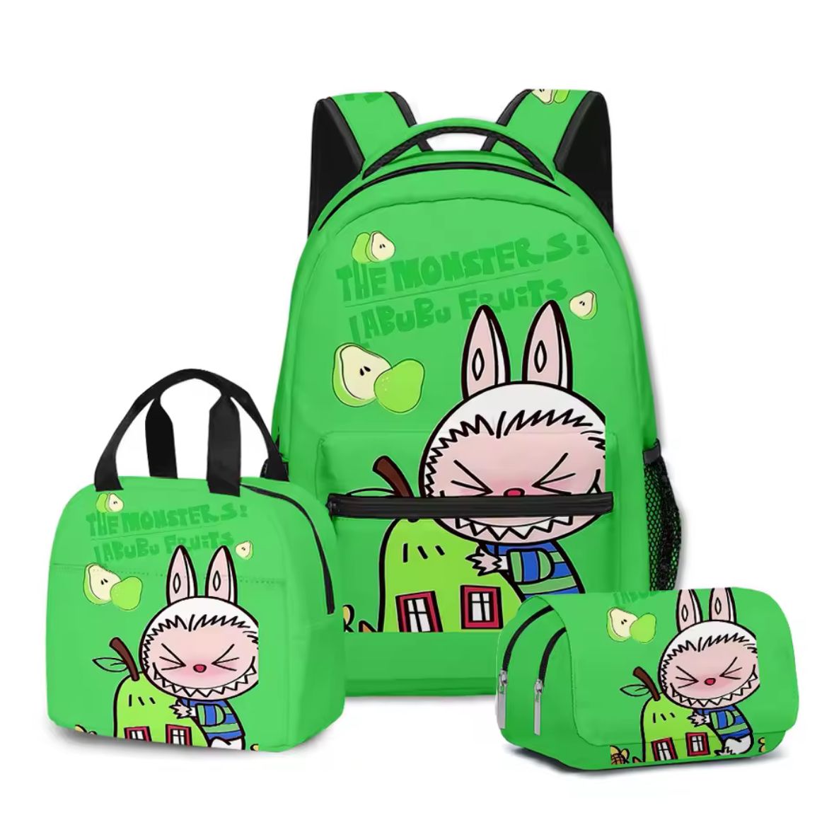 Labubu 3-in-1 Backpack Set โ Fruity Labubu Edition