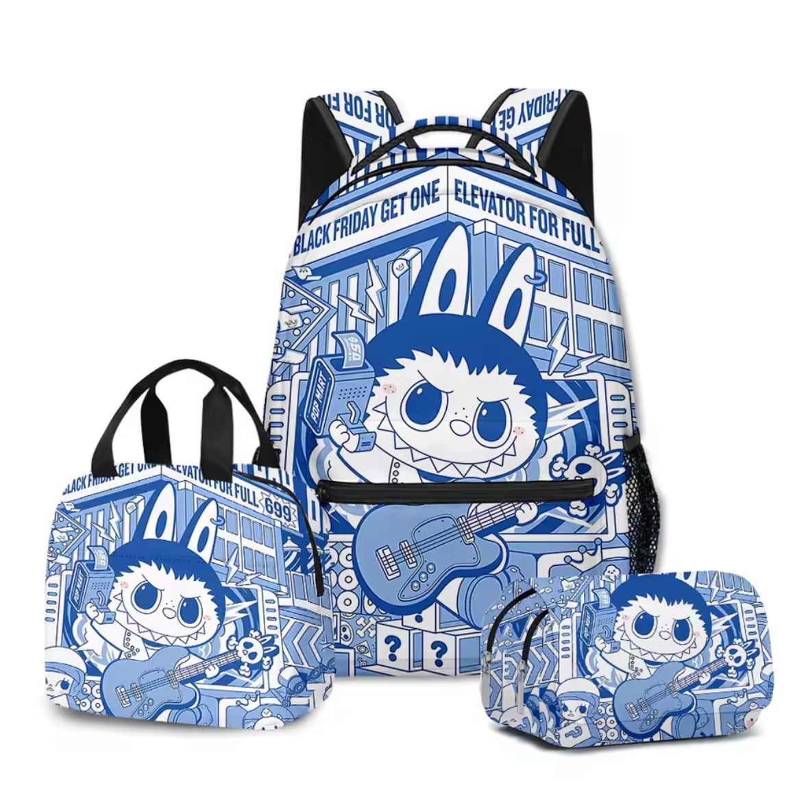Labubu 3-in-1 Backpack Set โ Urban Chaos Edition